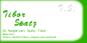 tibor spatz business card